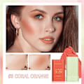 Miniatyrbillede 9 af 10: Flydende Kind Blush Ansigtsbehandling Nurishing Blush Gel Cream Natural Vandproof Multi-purpose Eye Shadow