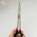 Miniatyrbillede 2 af 7: Multifunktionel 1 stk Fiskeri Tang Kurve Lang Lang håndtag Carbon Stål Gripper
