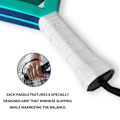 Miniatyrbild 4 av 6: Padel Racket Carbon Fiber Yta med EVA Minne Flex Foam Core Padel Tennis Racket Lättvikt