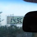 Miniatyrbild 5 av 6: LCD Digital Termometer Auto Fönster Utomhus Energibesparande Mätare Smart Digital Display Temperatur