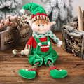 Miniatyrbild 6 av 8: Jul plysch ben tomte docka prydnader pojkar och flickor tomte leksak dockor nyår hem dekorationer