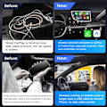 Miniatyrbilde 4 av 6: 5 2air Wireless CarPlay Android Auto Wireless Box 2in 1 Adapter 2-Channel Work Waze Spotify 5.8Ghz WiFi BT5.0 Siri GPS