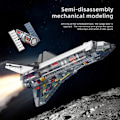 Miniatyrbillede 4 af 7: Space Legetøj MOC Space Shuttle Model Model Model Klodser