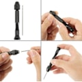Miniatyrbild 8 av 9: Mini Mikro Aluminium Hand Drill Med Keyless Chuck HSS Stål Twist Drill Bit