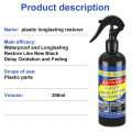 Miniatyrbillede 5 af 7: 300 ml Bil Plastic Restorer Tilbage To Black Gloss Bil Cleaning Products Plastic Læder Restore Auto Polish