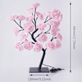 Miniatyrbillede 6 af 8: 24 LED Rose Træ Lys USB Stik Bord Lampe Fe Blomster Nat Lys