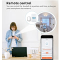 Miniatyrbild 2 av 6: Trådlöst WiFi Block Tuya ingen batteri krävs Vattentät extern trådlös klocka Smart life app smart dörr klocka