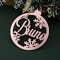 Miniatyrbillede 8 af 9: Custom Jule Tree Baubles Jule Tree Decor Personalized Ornament