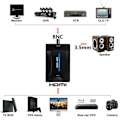 Miniatyrbilde 3 av 7: HDMI-kompatibel til BNC adapter 1080P kompositt video signal omformer