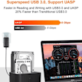 Miniatyrbillede 2 af 10: Dual-bay Hard Drive Docking Station USB C 3.0 To SATA Hard Drive Caddy Dock