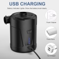 Miniatyrbillede 3 af 7: Elektrisk Luft Pumpe Bærbar Quick-Fill Luft Pumpe 5000mAh Perfekt Inflator / Deflator Pumpe