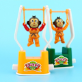 Miniatyrbillede 3 af 7: Funny Wind Up Legetøj Novelty Abe Somersaults Clockwork Legetøj Gymnastik Spil til børn