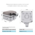 Miniatyrbilde 7 av 7: IP66 Utendørs Socket Vegg Plug med Vanntett Boks EU Standard Tysk Style 250V16A Strøm Supply  Switch Socket