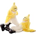 Miniatyrbillede 1 af 6: Banan fyldte dyr, sødt plys legetøj med blød talje puder plys fyldt legetøj puder med puder pyntet til jul