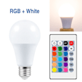 Pikkukuva 3 / 6: E27 LED RGB lamppu kohdevalo polttimo 220V pommit LED 5W