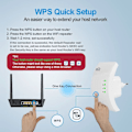 Miniatyrbild 6 av 6: 300 Mbps WiFi Repeater WiFi Extender Router WiFi Signal Förstärkare Trådlös WiFi Booster Långräckvidd WiFi Repeater Access Point