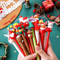 Miniatyrbillede 2 af 9: 20 stykker Kawaii Jule Gel Pen Sød Jule Træ Rensdyr Julemand Snemand gave