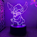 Pikkukuva 3 / 10: Sarjakuva  Stitch Figuuri 3D LED Valo Lapset LED Yö valo USB LED pöytä lamppu