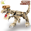 Miniatyrbillede 1 af 9: Jurassic Indominus Rex Dinosaur World Model Building Blocks City Triceratops Velociraptor