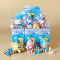Miniatyrbillede 2 af 7: 6 stykker Sanrio Anime Figurer Kawaii Cinnamoroll Kuromi Kitty Action Figur Dukker
