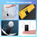 Miniatyrbillede 4 af 6: USB Flash 64G Digital Stemme Aktiveret Optagere Super Thin Mini Body 50H Kontinuerlig Diktafon Lyd Optagelse Enhed