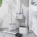 Pikkukuva 7 / 9: Silikoni TPR WC harja ja pidike WC kulho harja pidikkeellä setti seinä riippuva wc harja