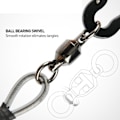 Miniatyrbillede 5 af 6: Fiskeri stang tøjring båd kajak pagaj 2M heavy duty elasticitet lanyard
