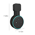 Miniatyrbilde 7 av 9: Vegg feste For Amazon Echo Dot 3rd Gen Table Stativ For Alexa Echo Dot 3 Smart Speaker Med Screwless Cable Management