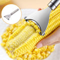 Miniatyrbillede 2 af 7: Rustfrit stål Majs skræller Majs Tærske Easy Peel Majs Tærske Majs Knive Peeler Køkken Frugt og grøntsager værktøj