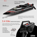 Miniatyrbild 4 av 7: RC Båt 2,4Ghz 55KM/ H Borstlös Hög Speed Racing Fartyg 2200mAh Fjärrkontroll Speedboat Leksaker