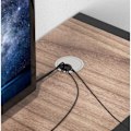 Miniatyrbild 2 av 2: Tråd Pass  port skrivbord Dator bord box