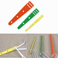 Miniatyrbild 1 av 5: 3 storlekar Multicolor Plast Elastic Glides Guides Threaders Wear Elastic Band Verktyg