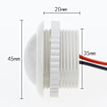 Miniatyrbillede 3 af 3: 220V PIR Motion Sensor Switch ON / OFF IR Infrarød Human body Indction Sensor lys