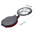 Miniatyrbillede 3 af 7: Mini Magnifier 8x Foldbar Pocket Magnifier Portable