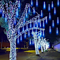Miniatyrbilde 5 av 11: LED Meteor Dusj Regn Lys Vanntett Fallende Regndråpe Even Snor Lys til jul