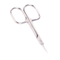 Miniatyrbillede 1 af 6: Ekstra fin kutikula saks buet rustfrit stål med præcis spids spids pleje blade