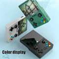 Miniatyrbild 2 av 5: X6 3,5 tum IPS skärm handhållen spel spelare dubbel joystick 11 simulatorer GBA video spel konsol