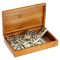 Miniatyrbillede 5 af 5: 28 stykker Træ Domino Bræt Spil Rejse Sjove Bord Spil Domino Legetøj
