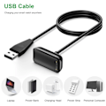 Miniatyrbilde 4 av 4: 100 cm USB lader For Fitbit Charge 5 Lade kabel
