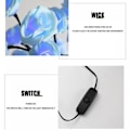 Miniatyrbilde 7 av 8: 24 LED Rose Tre Lys USB Plug Bord Lampe Fairy Flower Night Light