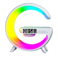 Miniatyrbillede 1 af 8: Multifunktion Trådløs Oplader Pad Stativ Højttaler TF RGB Nat Lys 15W Hurtig Opladningsstation til iPhone Samsung Xiaomi Huawei