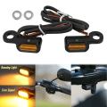 Miniatyrbillede 6 af 6: Motorcykel 2STK Mini LED Lampe Vending Signal Rav Lys