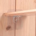Miniatyrbillede 2 af 7: 10 stykker hylde understøttelse lim fri stansning søm stærk trekant beslag clips væg monteret væg skab hjem tilbehør