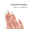 Miniatyrbild 6 av 6: Dubbel sidig nagelfilar rostfritt stål manikyr pedikyr skötsel finger tå nagel vård verktyg