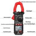 Miniatyrbilde 5 av 6: Digital Clamp Meter 600A Current True RMS Smart Tang amperemeter