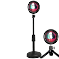 Miniatyrbilde 1 av 5: Solnedgang Projektor Lampe Regnbue Atmosfære Natt Lys Solnedgang Lys For Soverom Rom Dekor Dekor Bakgrunn Vegg Bord Lampe