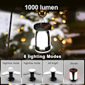 Miniatyrbillede 6 af 7: High Power Solar LED Camping Lantern Rechargeable Emergency Power Bank Foldable Light