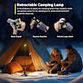 Miniatyrbild 4 av 7: LED Utomhus Camping Lantern UBS Uppladdningsbar Justerbar Färg Temperatur Utomhus Portabel Lantern