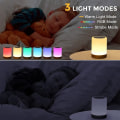 Miniatyrbillede 3 af 8: Touch Lampe LED Bord Lampe Sengebord Lampe RGB Bord Lampe Soveværelse Lampe med Touch Sensor