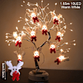 Miniatyrbillede 10 af 11: Snemand jul LED Garland String Lys Glædelig jul pynt